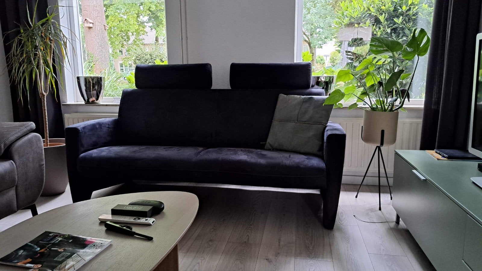 Montel 2½ zits nieuw: LxBxH. 186x73x80 cm, Ophalen of Verzenden, Zo goed als nieuw, 75 tot 100 cm, Stof