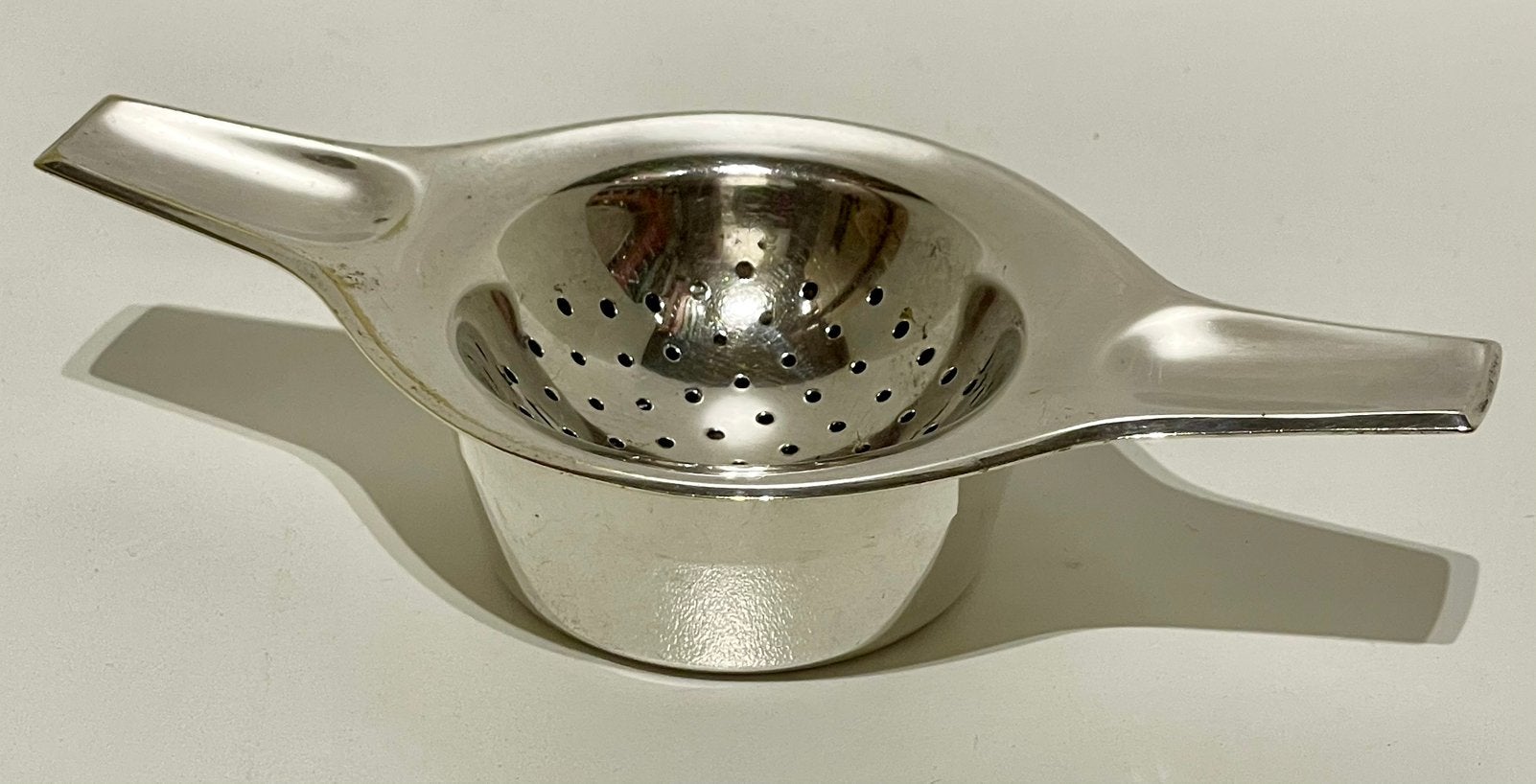 Oude, vintage, 30’s (?) verzilverde WMF theezeef, Antiek en Kunst, Ophalen of Verzenden, Zilver