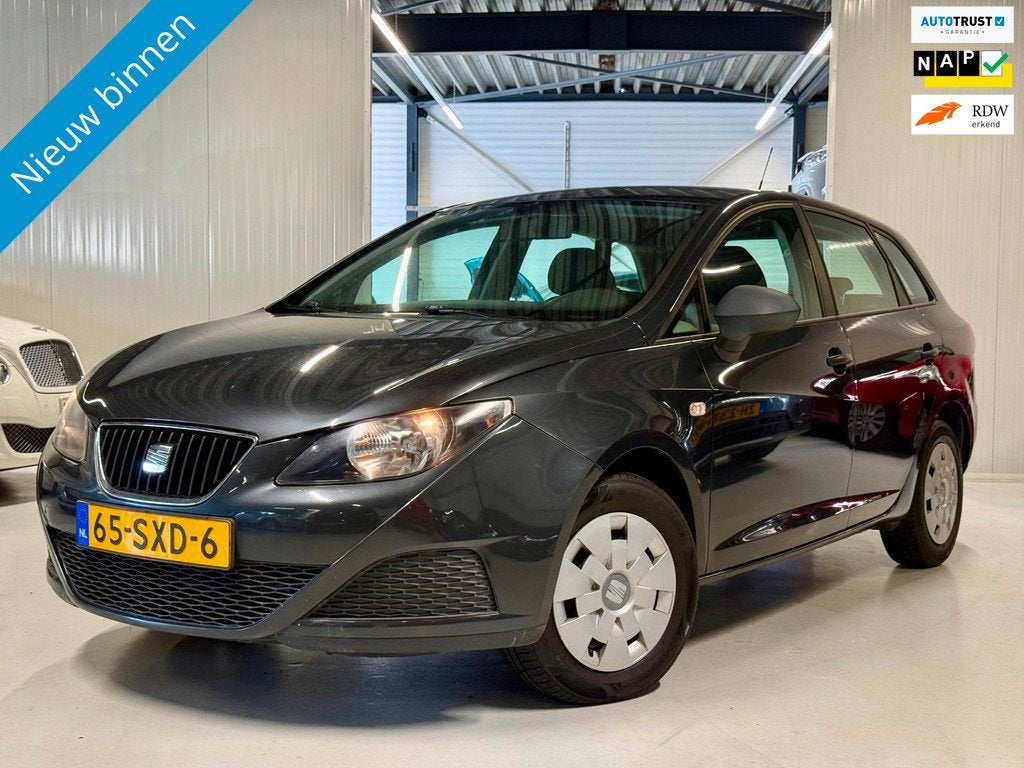 Seat Ibiza ST 1.2 Club Airco| Nieuw apk|Trekhaak!, Auto's, Voorwielaandrijving, Euro 5, Stof, Zwart