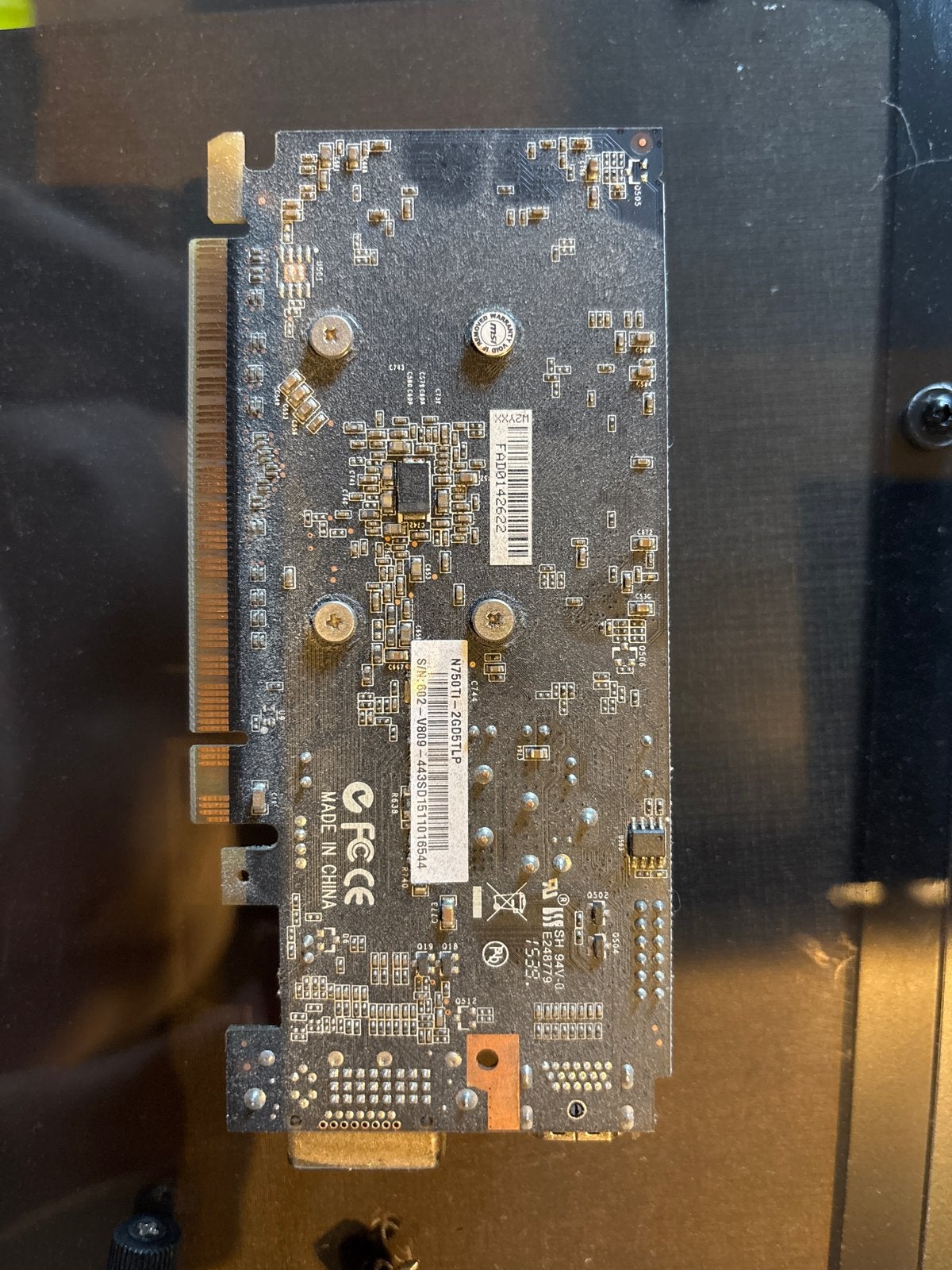 MSI GeForce GTX 750 Ti 2GB GDDR5 Videokaart, PCI-Express 3, Gebruikt, HDMI, Ophalen of Verzenden
