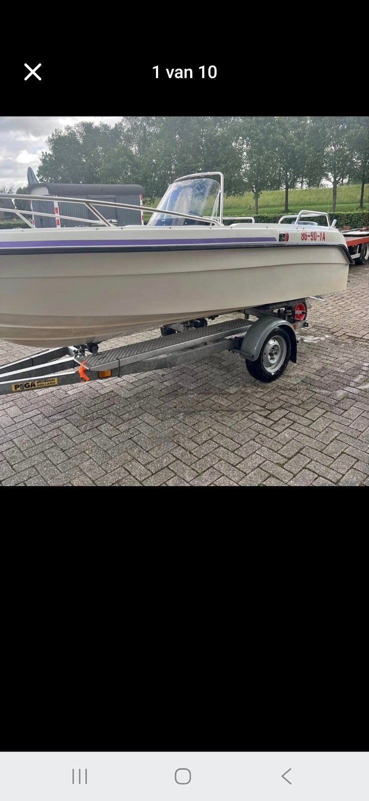 Mooie Utern Console Boot met Trailer en 40pk Selva Moto, Ophalen of Verzenden, Buitenboordmotor