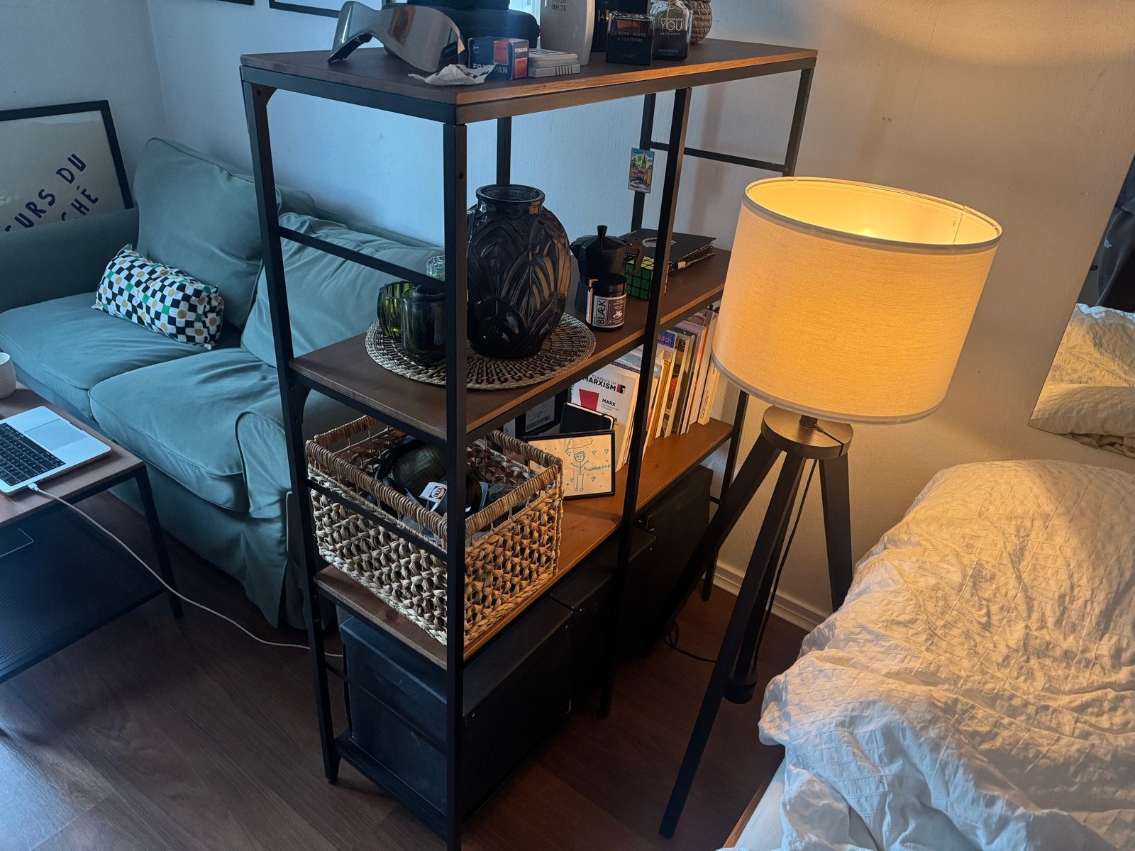IKEA FJALLBO Open Kast/Boekenkast - Industrieel Design, Ophalen, Met plank(en), 50 tot 100 cm, Zo goed als nieuw