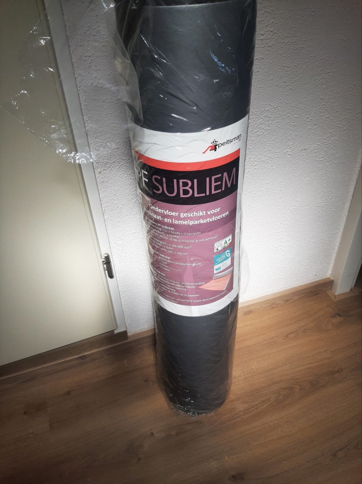 Peitsma PF Subliem ondervloer voor laminaat/lamelparket, Ophalen, Overige materialen, 30 cm of meer, 50 tot 150 cm