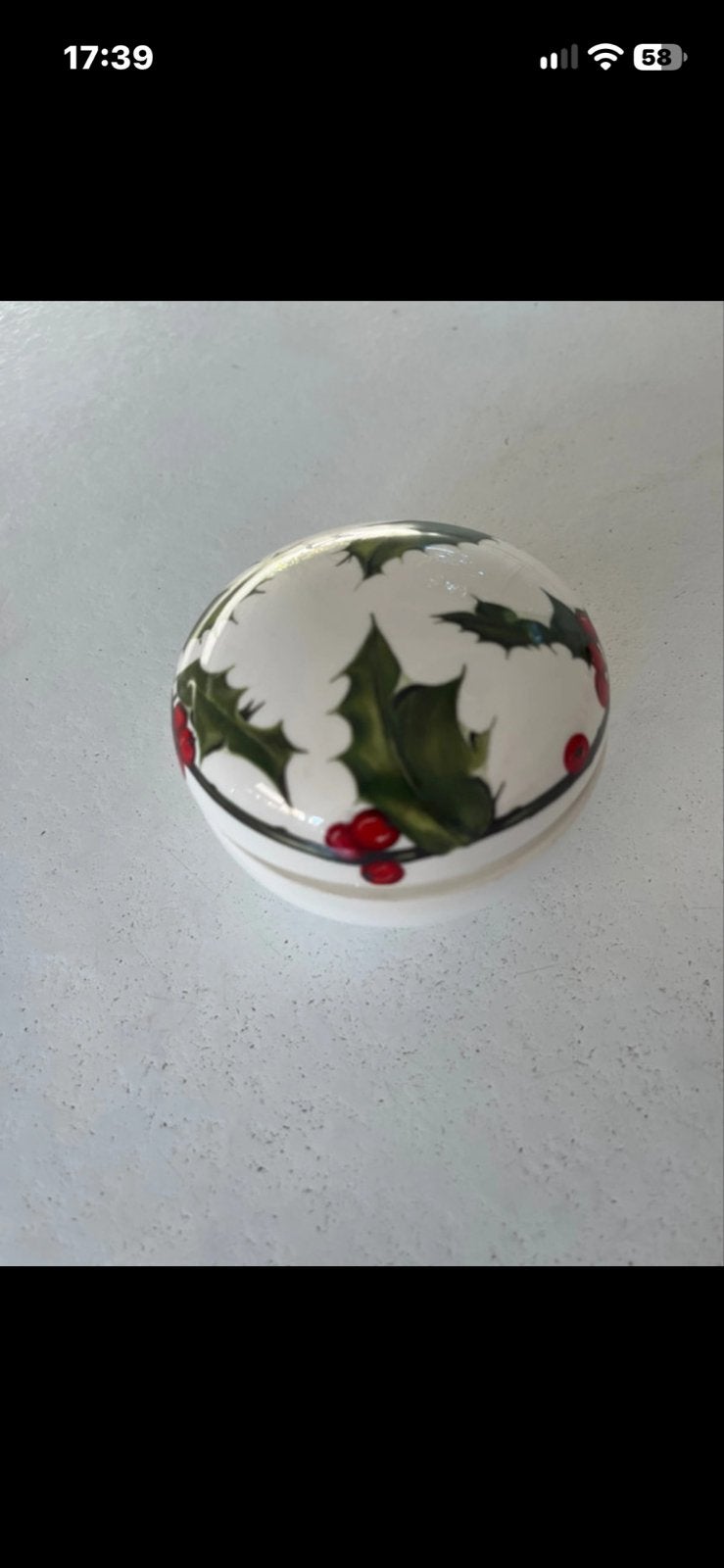 Villeroy & Boch Winter Flowers Holly Tree doosje, Klassiek, Ophalen of Verzenden, Zo goed als nieuw, Porselein