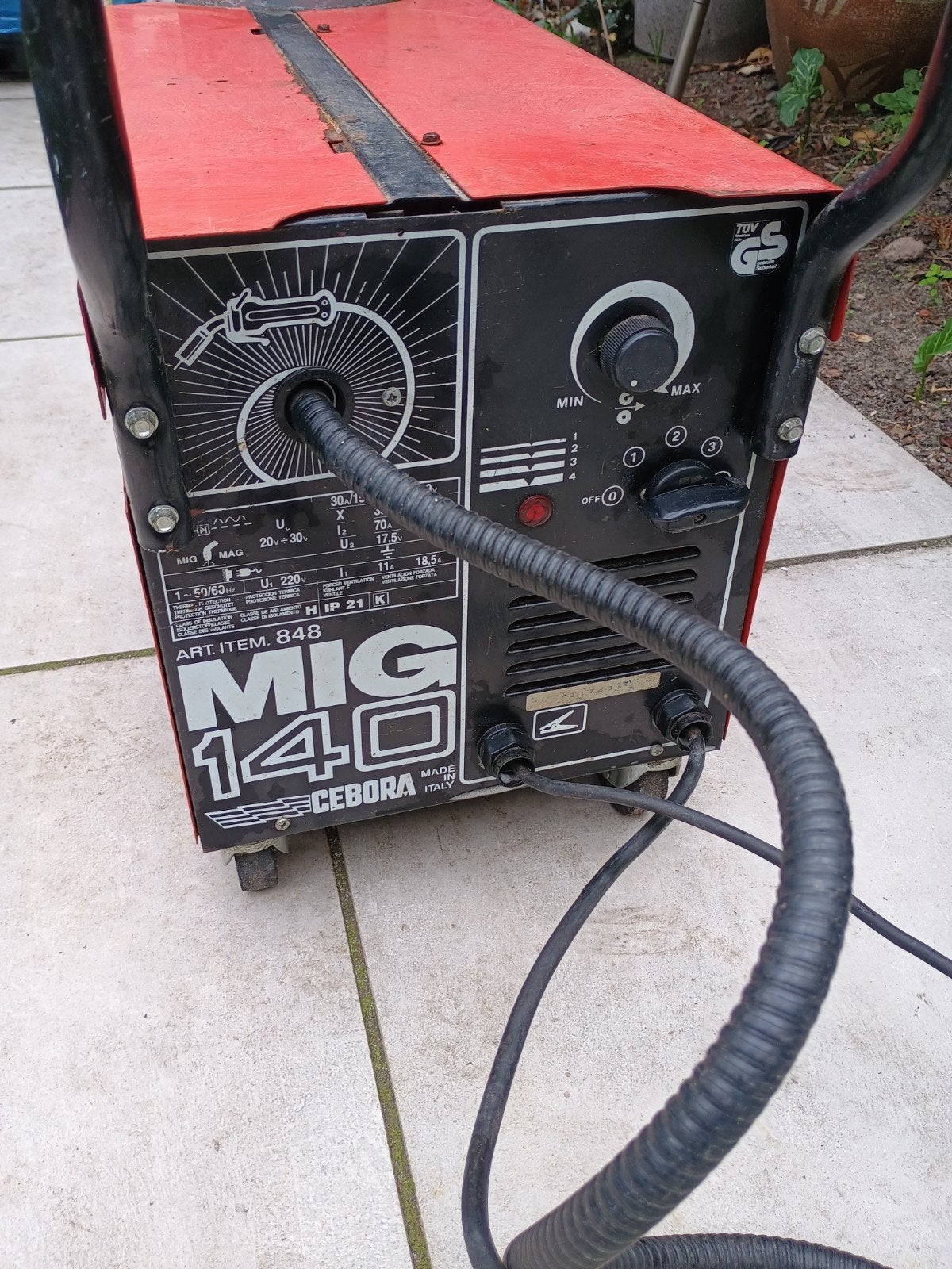 Lasapparaat Cebora, Ophalen, Minder dan 150 ampère, Elektroden