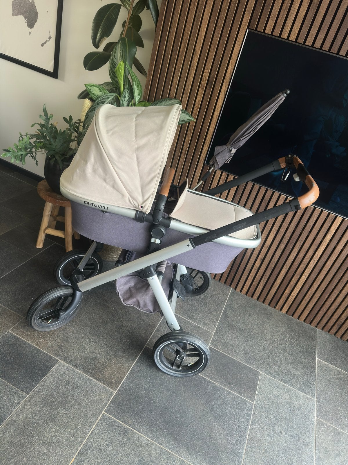 Dubatti One 2-in-1 Kinderwagen met Voetenzak en Paraplu, Kinderen en Baby's, Kinderwagens en Combinaties, Gebruikt, Combiwagen