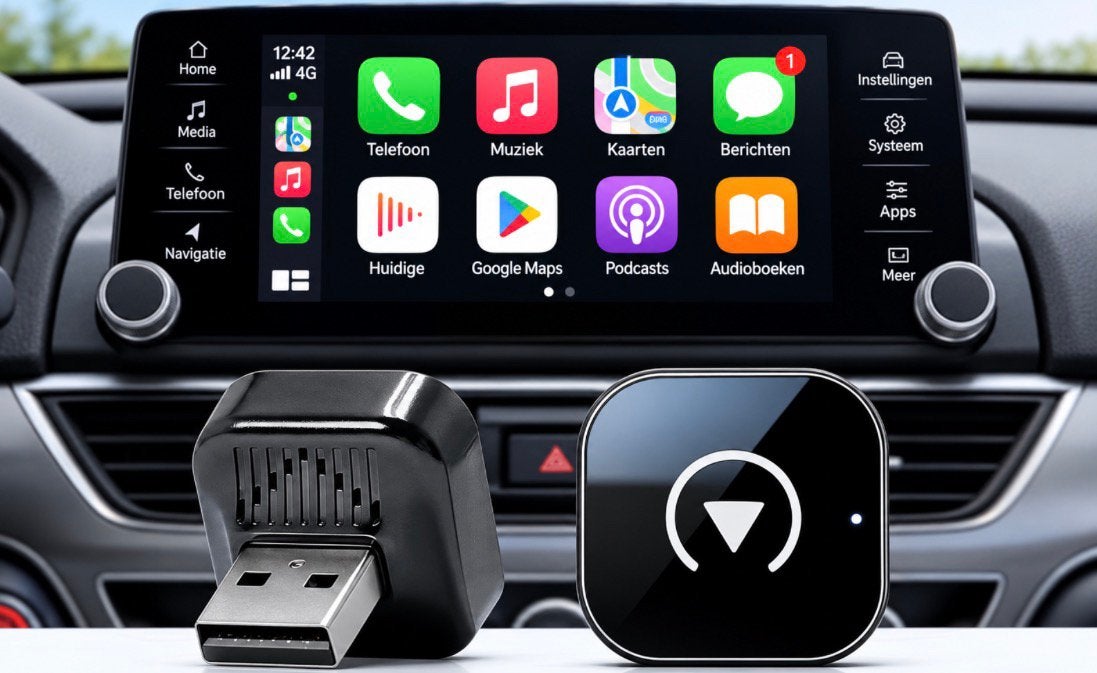 Draadloze CarPlay & Android Auto adapter, Computers en Software, Ophalen of Verzenden, Nieuw, Draadloos, Android