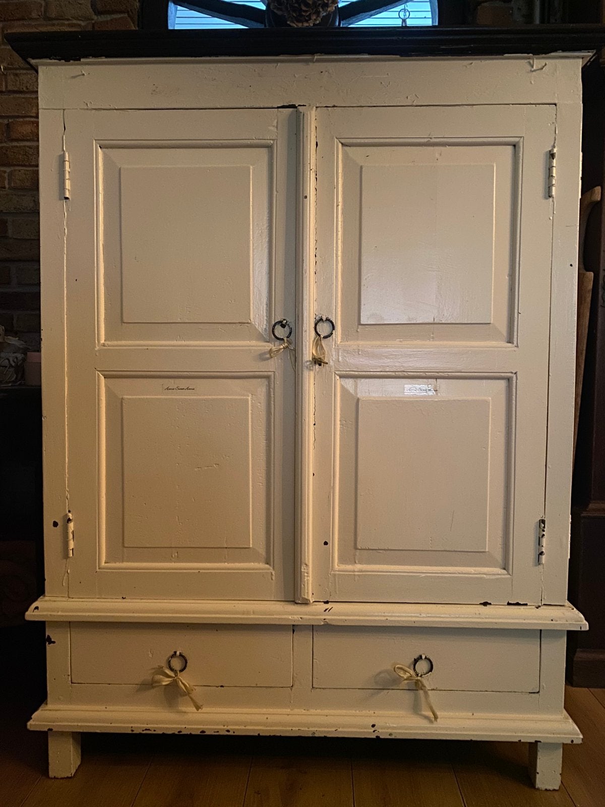Brocante stevige kast, Huis en Inrichting, Ophalen, Gebruikt, Met deur(en), 100 tot 150 cm