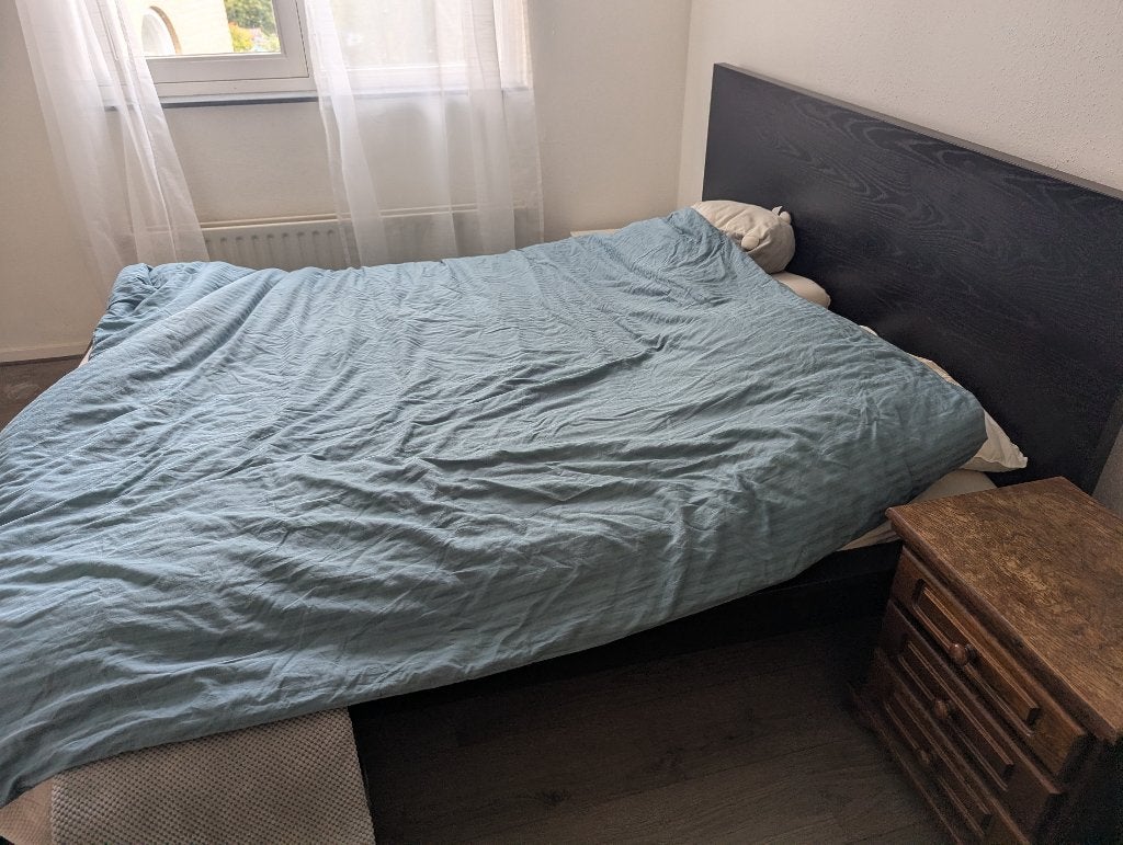 IKEA bed, Eenpersoons, Wit, Ophalen of Verzenden, Zo goed als nieuw
