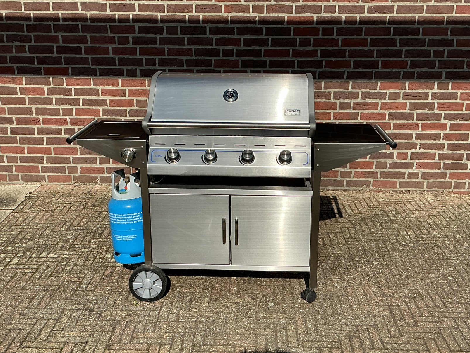 RVS gasbarbecue- buitenkeuken, Ophalen, Zo goed als nieuw