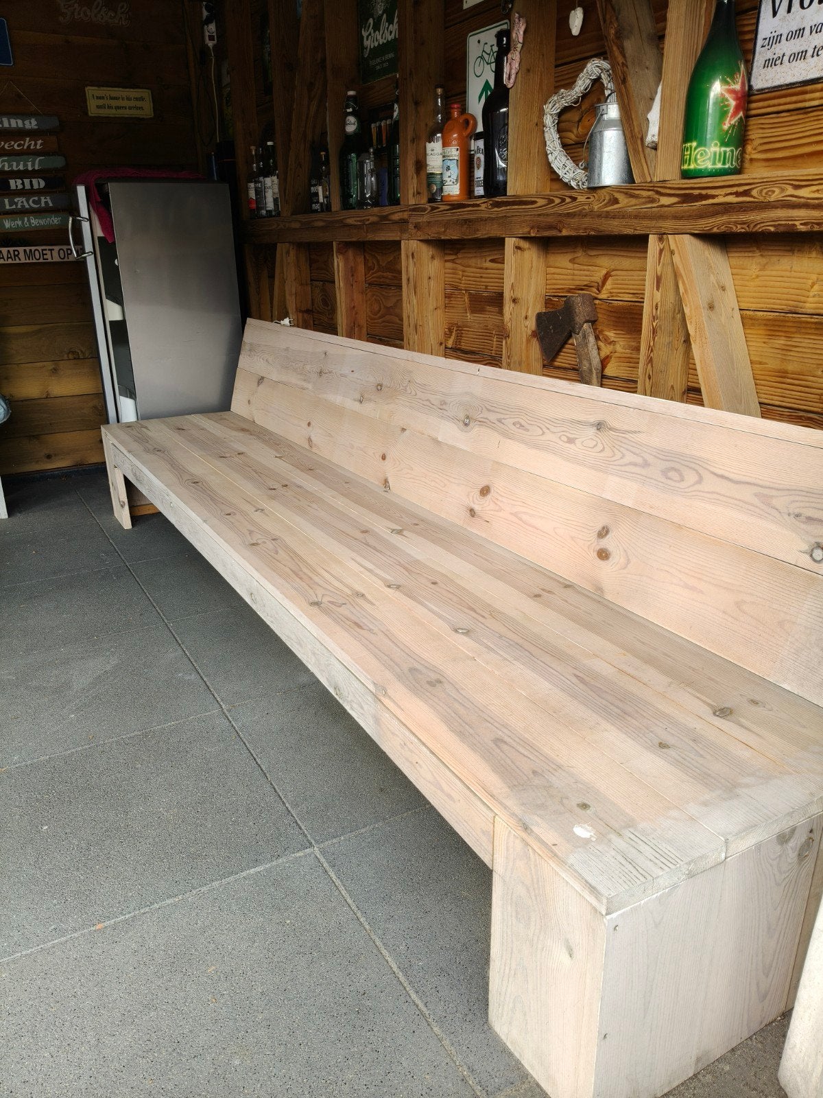Steigerhouten loungeset voor veranda of terras, Tuin en Terras, Ophalen, Hout