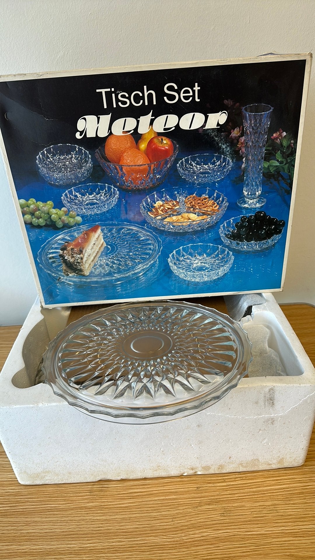 10 delig kristallen set, Ophalen, Zo goed als nieuw