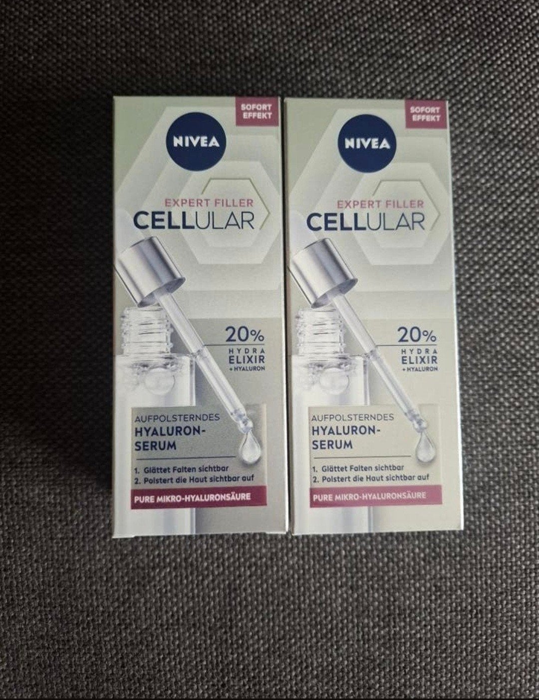 2 nieuwe verpakkingen Nivea Cellulair opvullend hyaluronzuur, Ophalen of Verzenden, Nieuw, Gehele gezicht, Verzorging