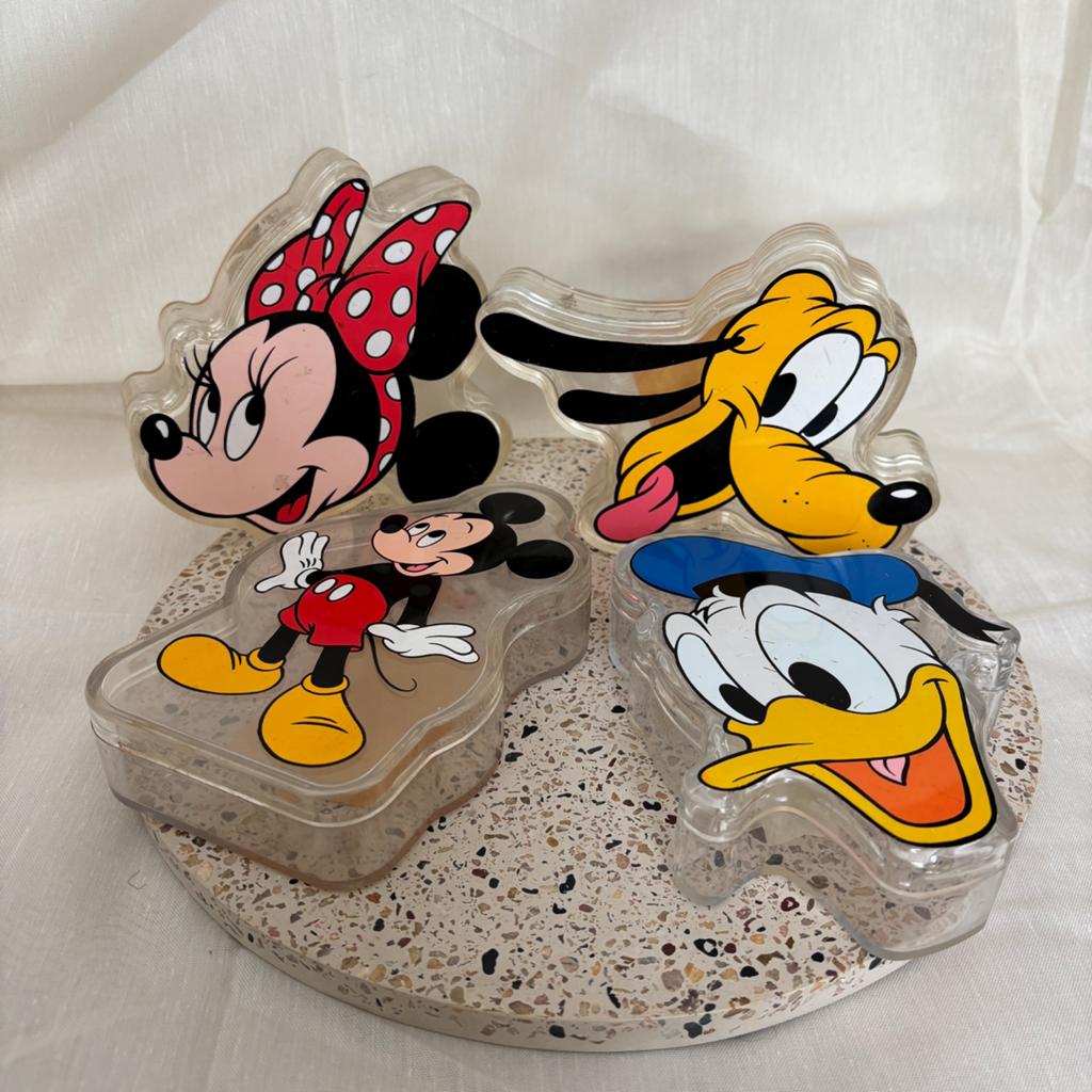 Set van 4 vintage Disney snoepbakjes Disneyland jaren 90, Ophalen of Verzenden, Overige figuren, Gebruikt, Servies