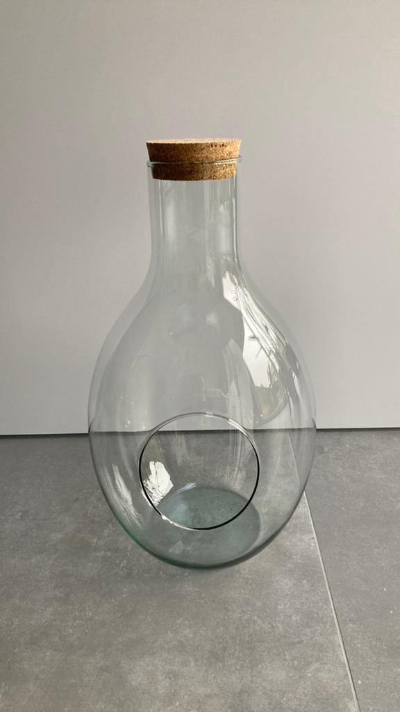 Terrarium pot - glazen pot - kurk, Ophalen, Nieuw
