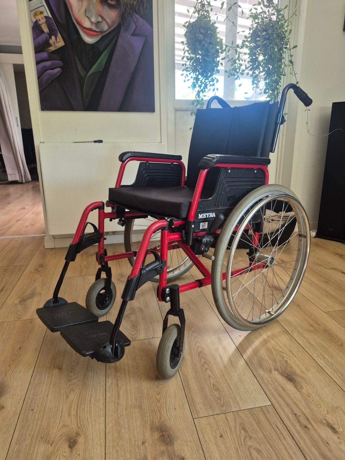 Meyra ortopedia lichtgewicht vouwrolstoel, Diversen, Rolstoelen, Ophalen of Verzenden, Zo goed als nieuw, Duwrolstoel