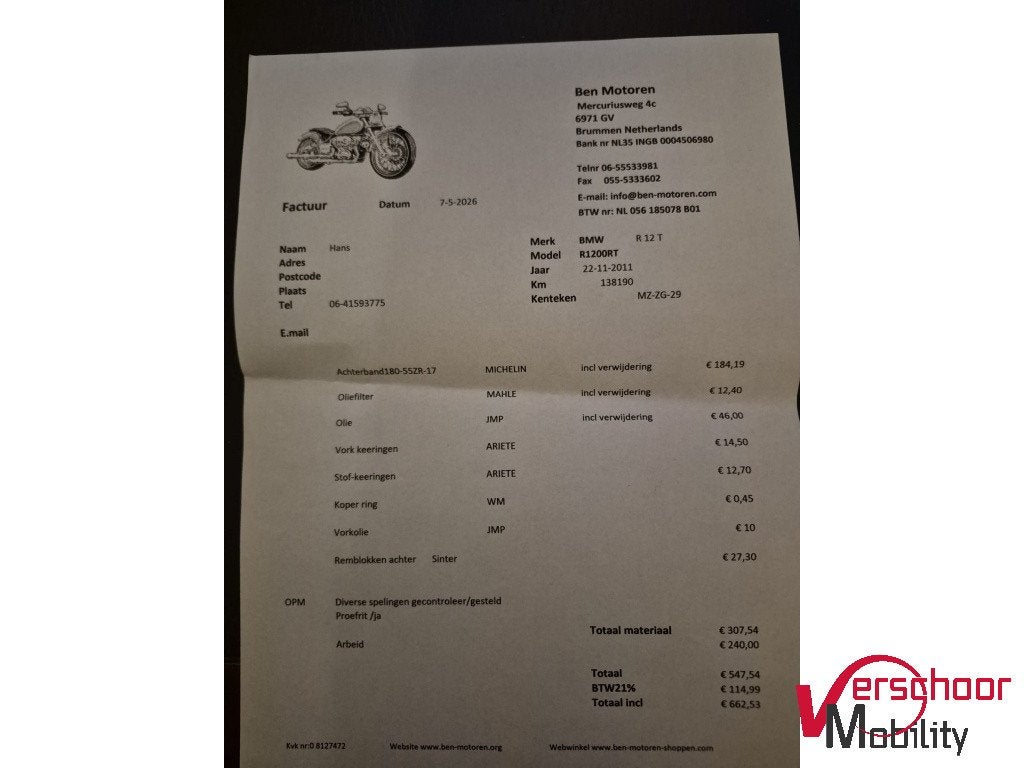 BMW Tour R 1200 RT (bj 2011), Motoren, Bedrijf, 1170 cc, Plants@bmwgroup.com, Meer dan 35 kW