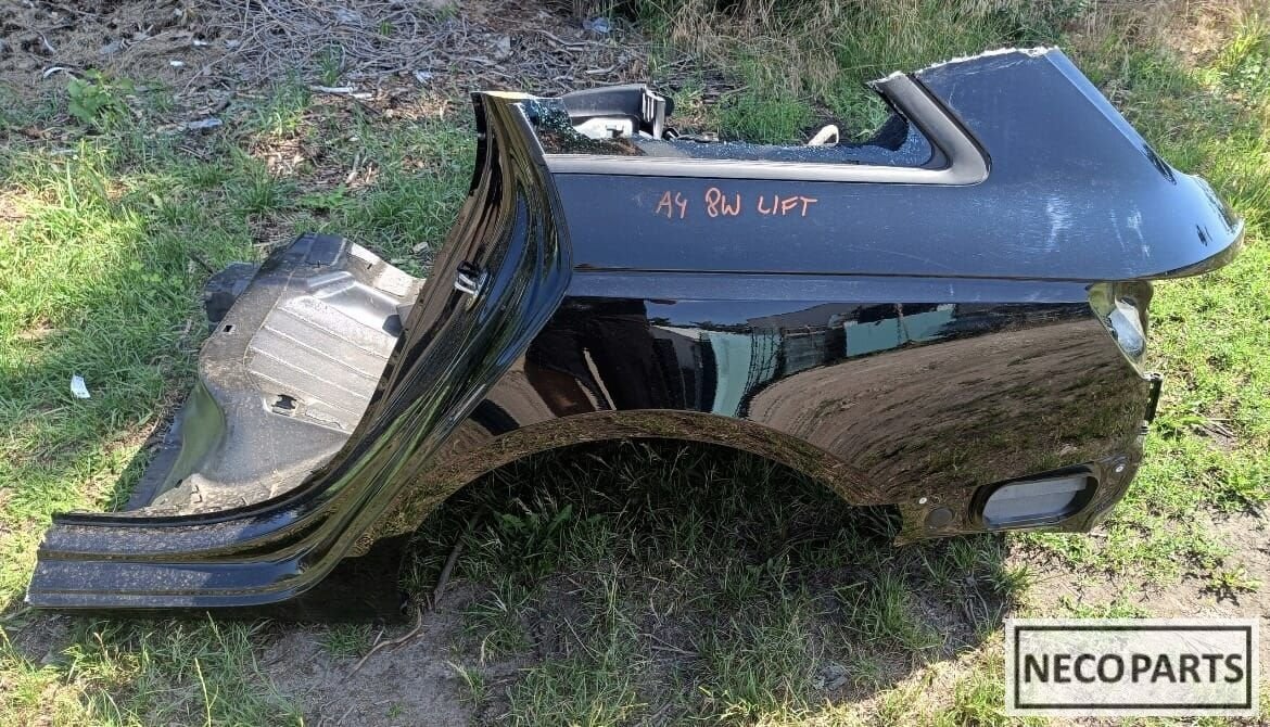 AUDI A4 B9 8W SCHERM ZIJSCHERM SNIJDEEL ACHTERSCHERM, Gebruikt, -, Achter, -