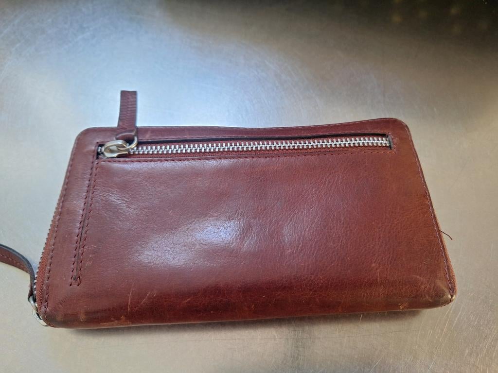 Leren portefeuille, Ophalen of Verzenden, Rood