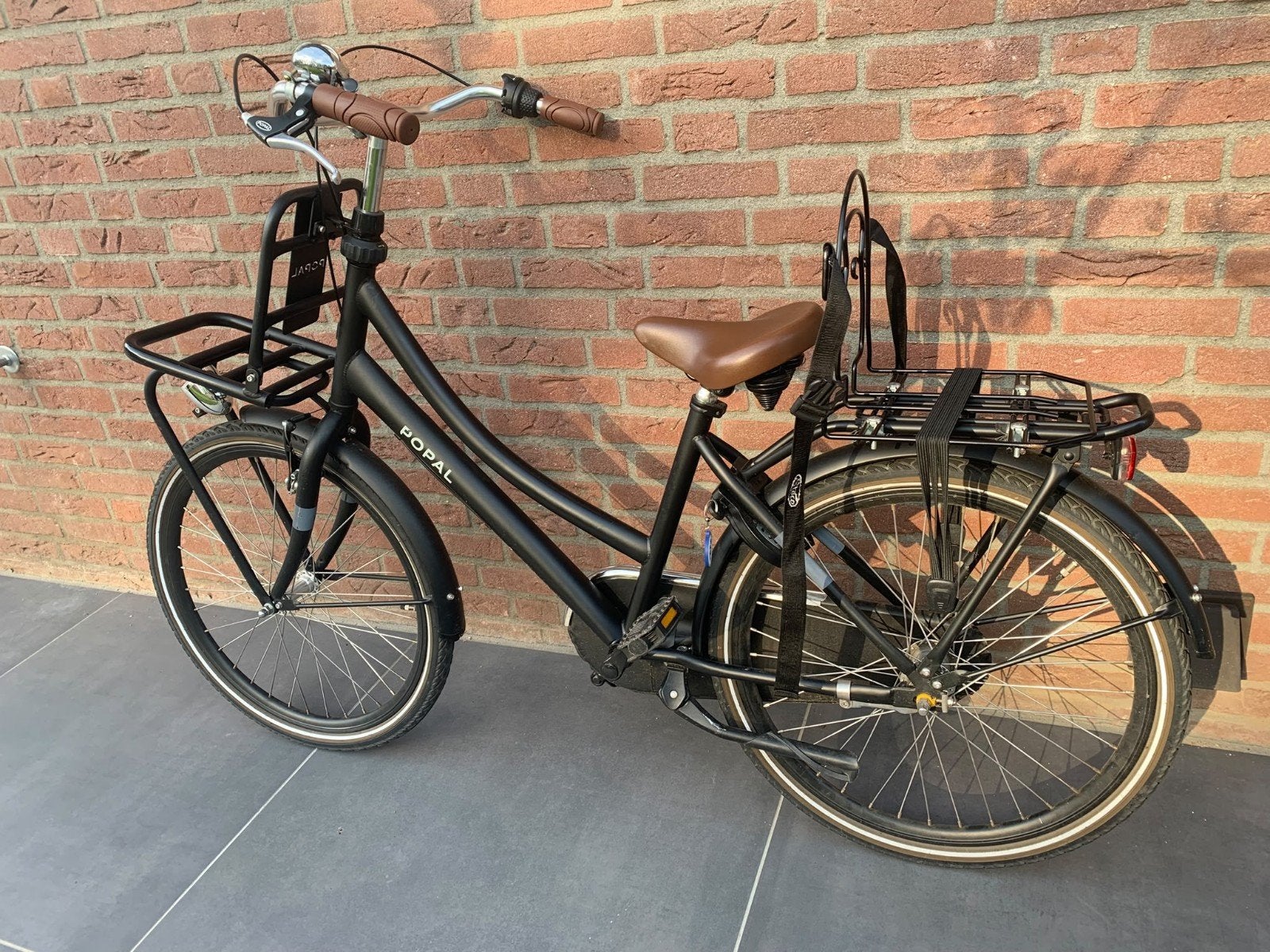 Popal fiets Mat Zwart, Overige merken, Terugtraprem, Versnellingen, Ophalen of Verzenden