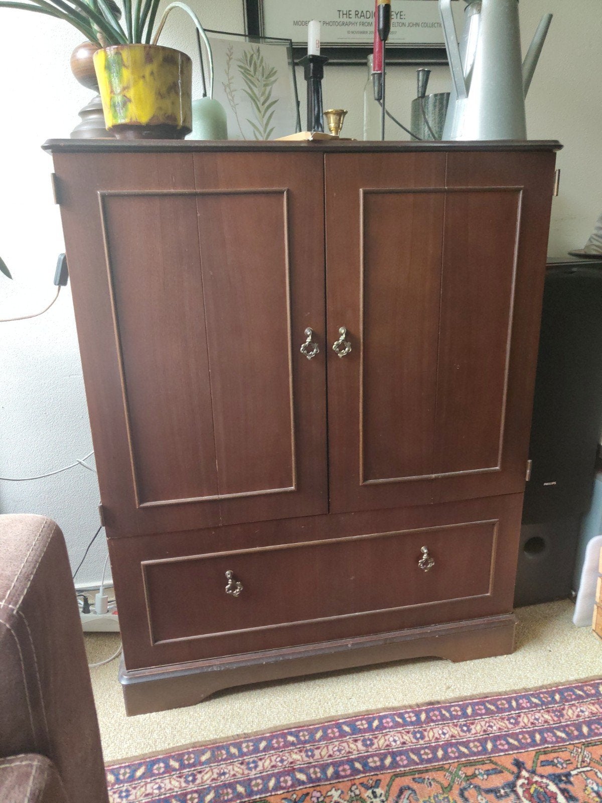 Vintage TV-kast/meubel met opbergruimte, Huis en Inrichting, Ophalen, Gebruikt, 100 tot 150 cm, 50 tot 100 cm