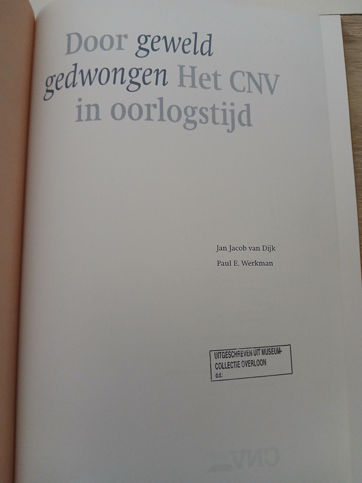 Museumcollectie Overloon, Ophalen of Verzenden, 20e eeuw of later, Gelezen, Jan Jacob van Dijk, Paul E. Werkman