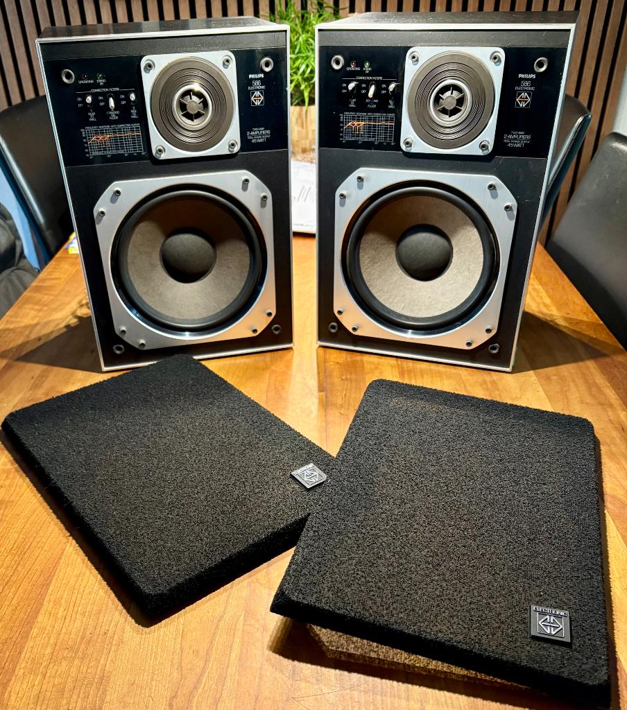 Philips  mfb 586 speakers, Audio, Tv en Foto, Luidsprekers, Ophalen, Philips, Gebruikt, Minder dan 60 watt