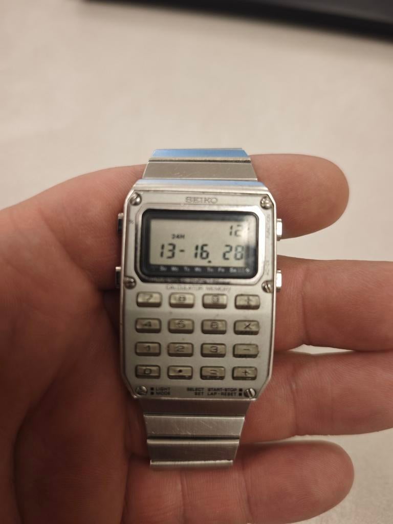Seiko vintage rekenmachine horloge, Ophalen of Verzenden