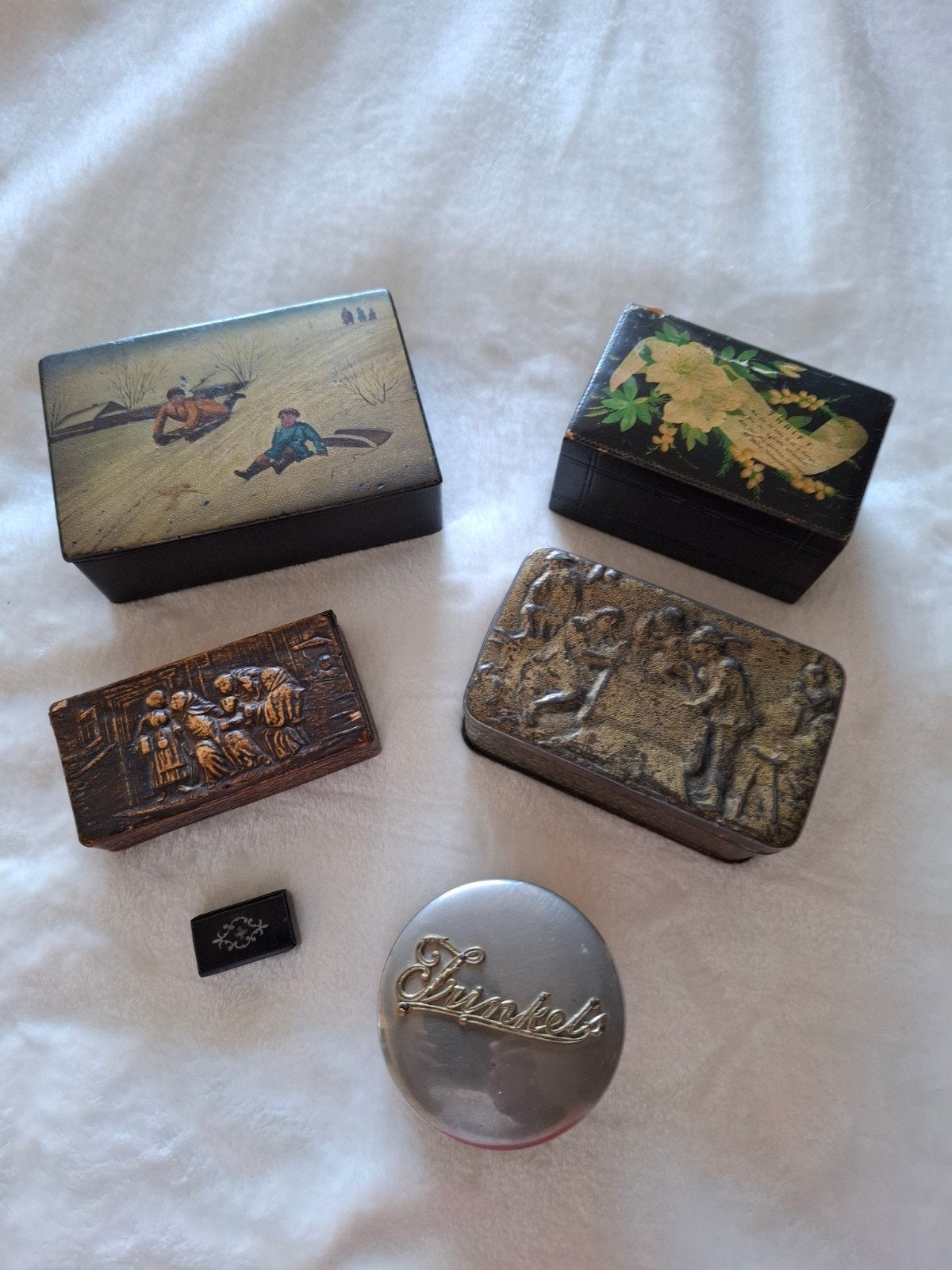 Antieke Doosjes & Vingerhoedjes Collectie, Ophalen of Verzenden