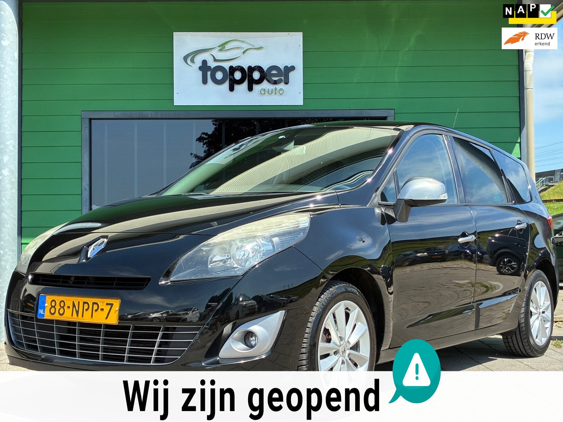 Renault Grand Scénic 1.4 TCe Celsium|2e Eigenaar|Navigatie|, Voorwielaandrijving, Gebruikt, 4 cilinders, Zwart