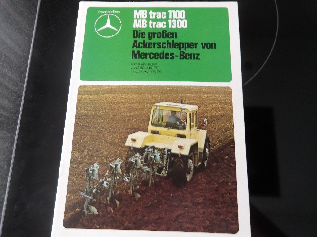 Mercedes-Benz MB trac 1100/1300 Ackerschlepper Folder, Folder, Ophalen of Verzenden, Zo goed als nieuw, Mercedes-Benz
