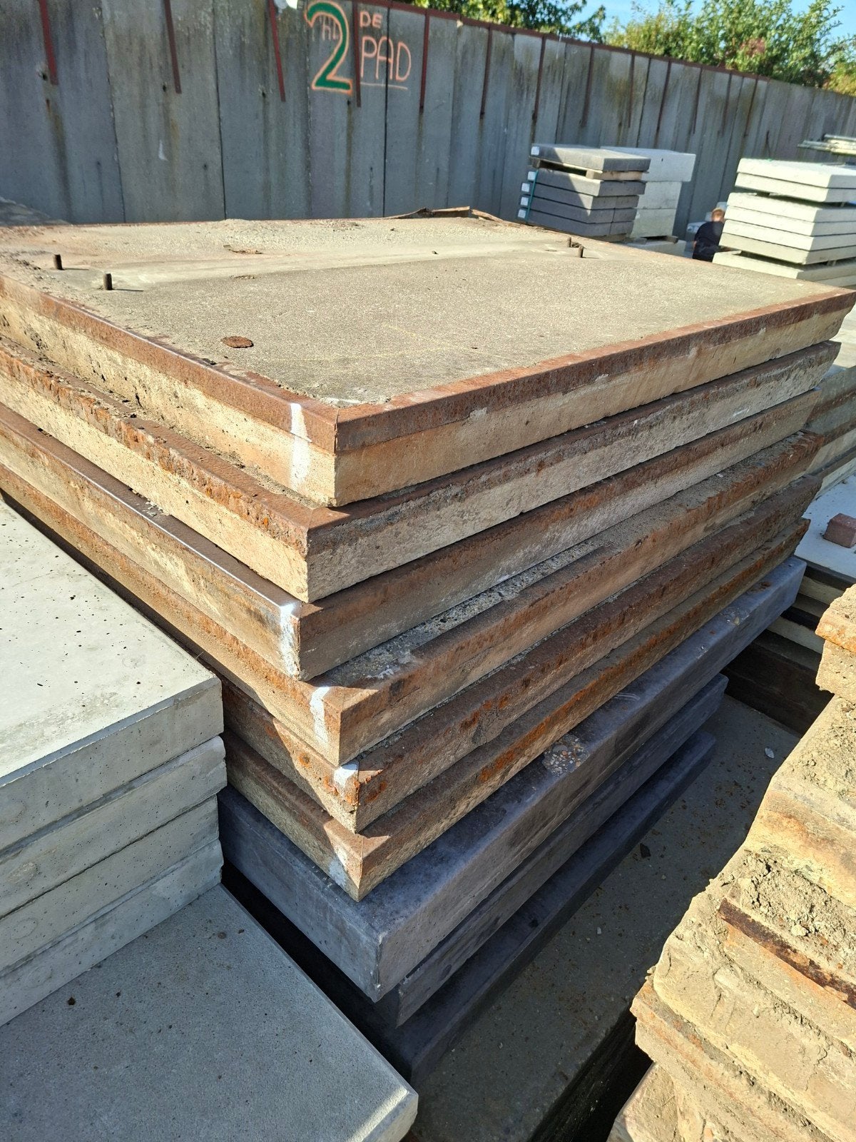 Stelconplaten 200x150. 14cm. B keuze.  Gratis bezorgd., Tuin en Terras, Tegels en Klinkers, Verzenden, Gebruikt, Beton, Overige typen