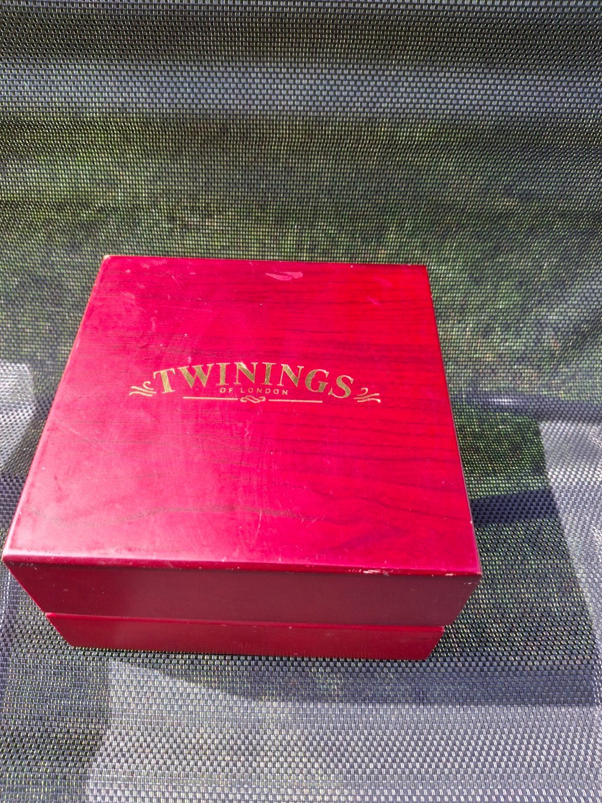 Twinings theedoos 4 vaks - Rood, Ophalen of Verzenden