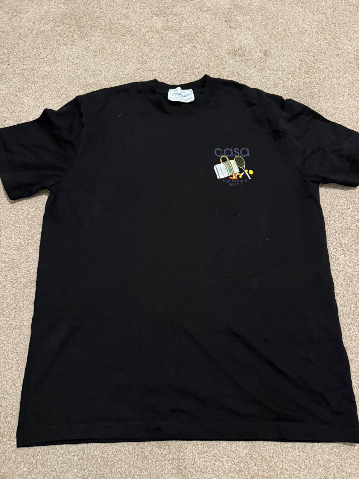 Casablanca t-shirt, Ophalen, Zo goed als nieuw, Maat 56/58 (XL), Zwart