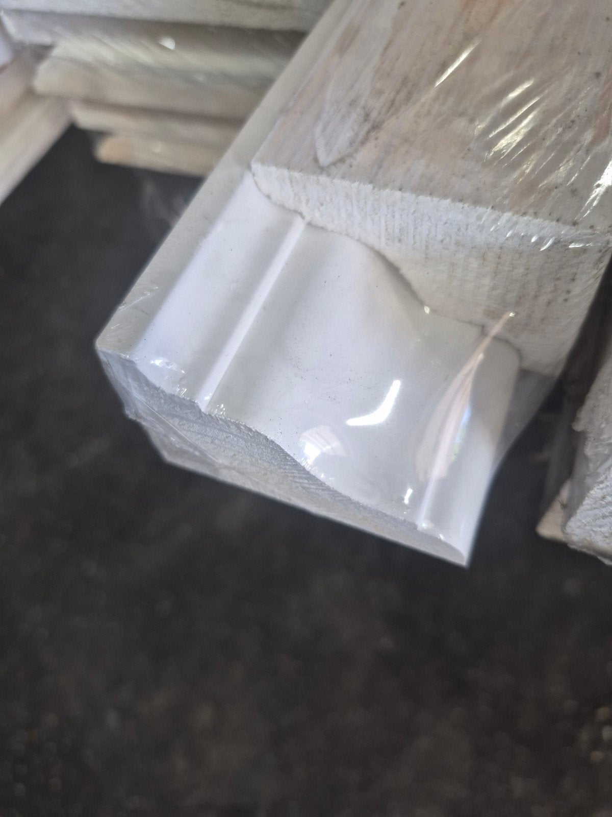 5 pakken Qpine sierlijst QP17 RAL 9010 FSC 45x70x4800, Ophalen, Overige materialen, 250 cm of meer, Lijsten