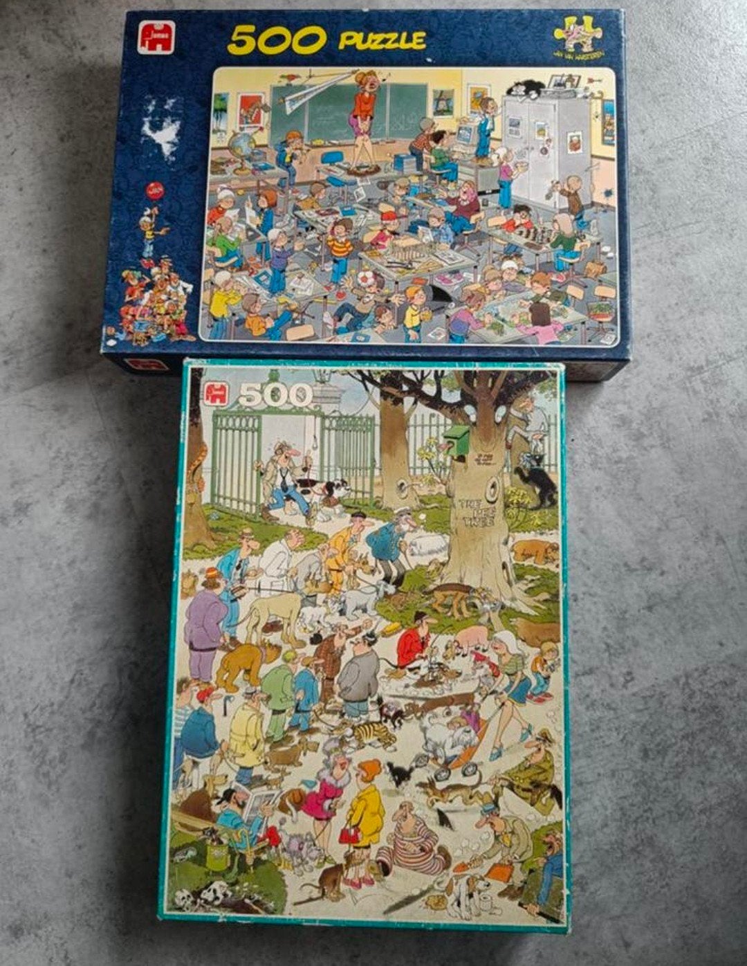 2 Jan van Haasteren puzzels - 500 stukjes, Ophalen of Verzenden, 500 t/m 1500 stukjes, Gebruikt, Legpuzzel