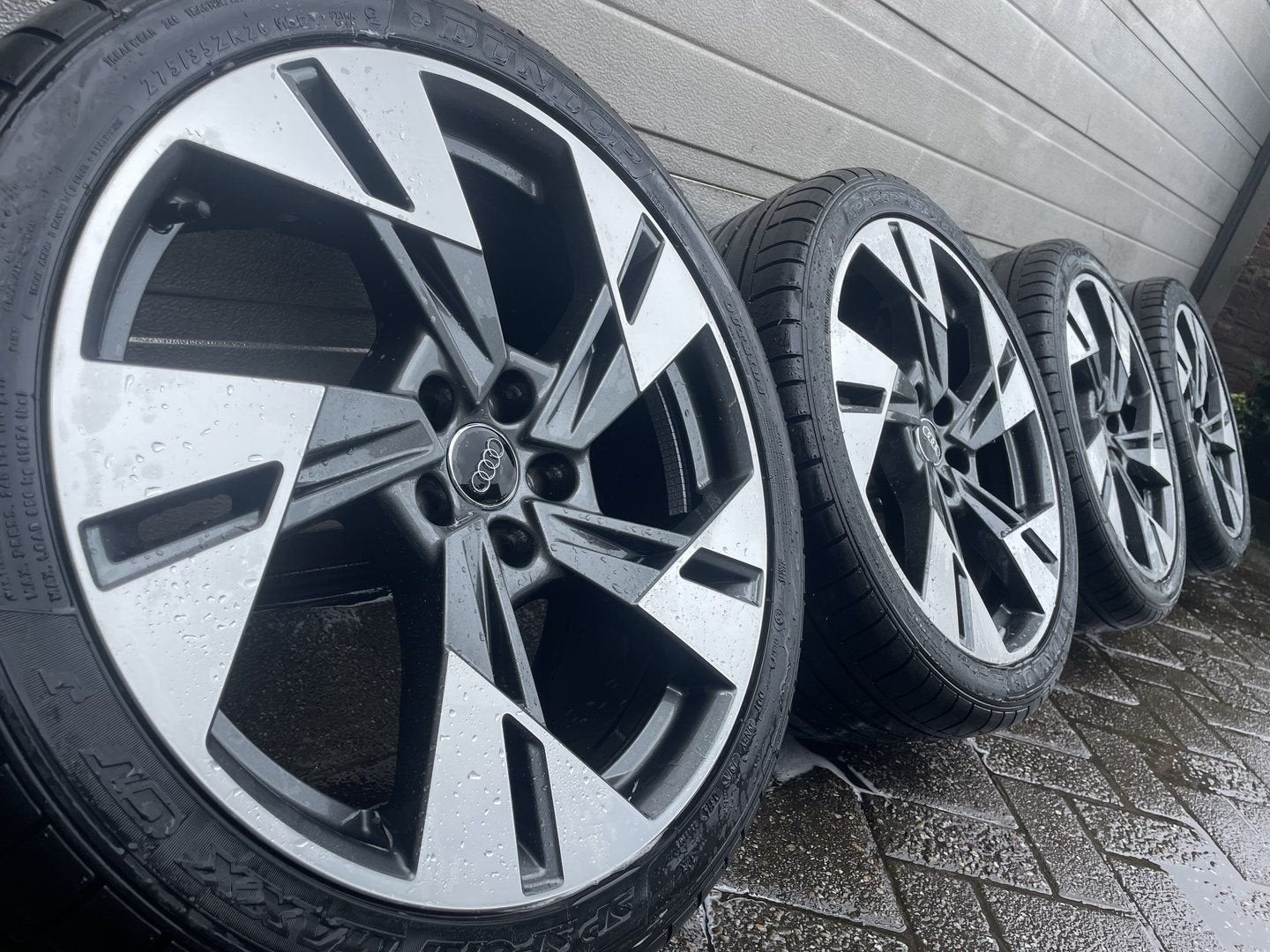 Set originele 20 inch Audi A8 S8 D3 4E velgen zomerbanden, Gebruikt, -, 275 mm, -