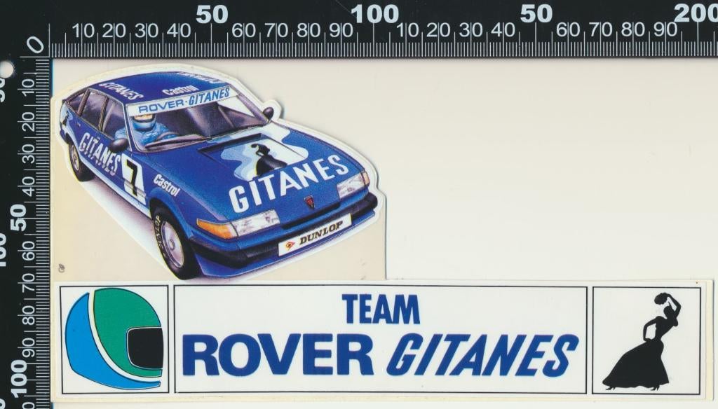 Sticker: Team Rover Gitanes, Ophalen of Verzenden, Zo goed als nieuw, Auto of Motor