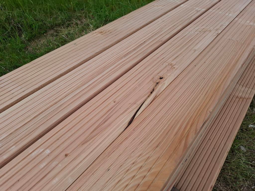 Partij 20 st douglas vlonderplanken 450 cm b keuze bezorgen, Ophalen, Nieuw, A, Hout
