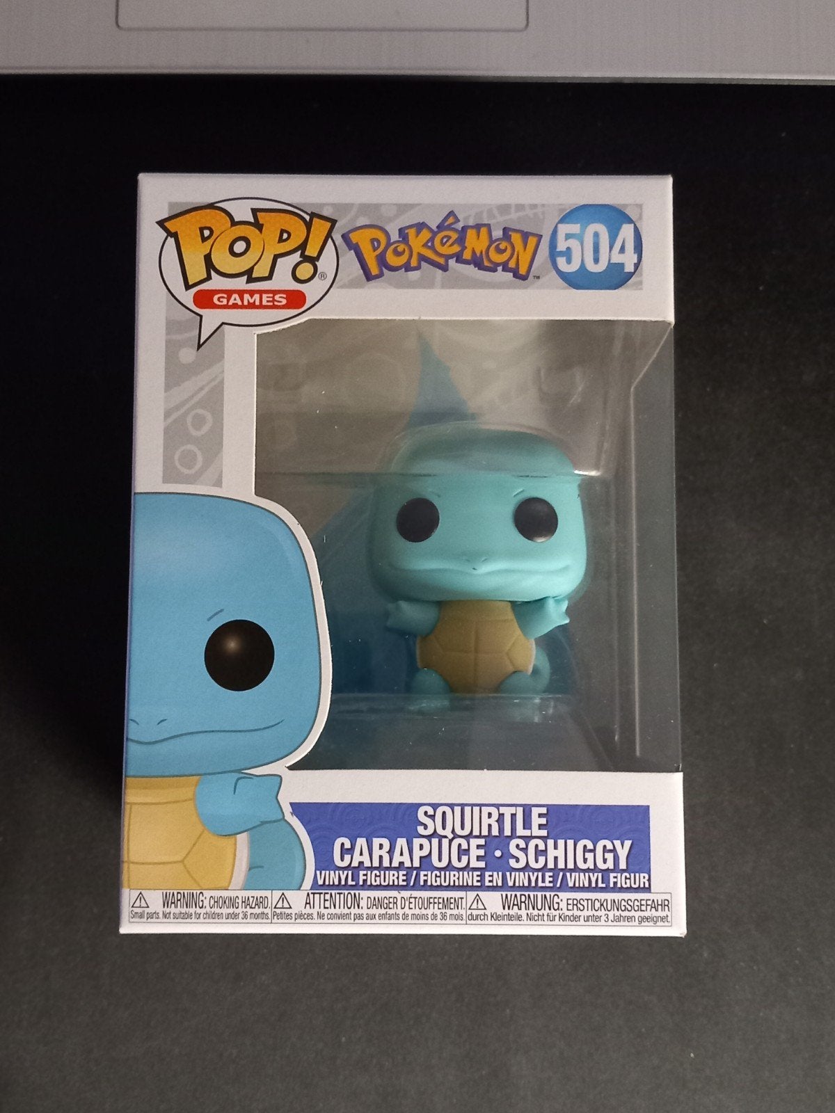 Funko Pop Games Pokemon Squirtle 504 Europe Variant NM, Verzenden, Zo goed als nieuw