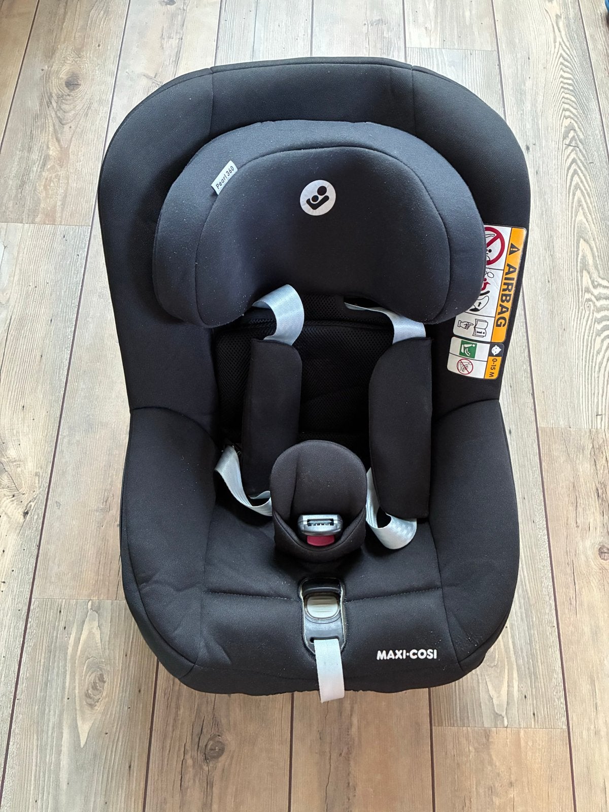 Maxi-Cosi 360 Pearl - Zwart - Zo goed als nieuw, Ophalen, Autogordel, Zijbescherming, Zo goed als nieuw