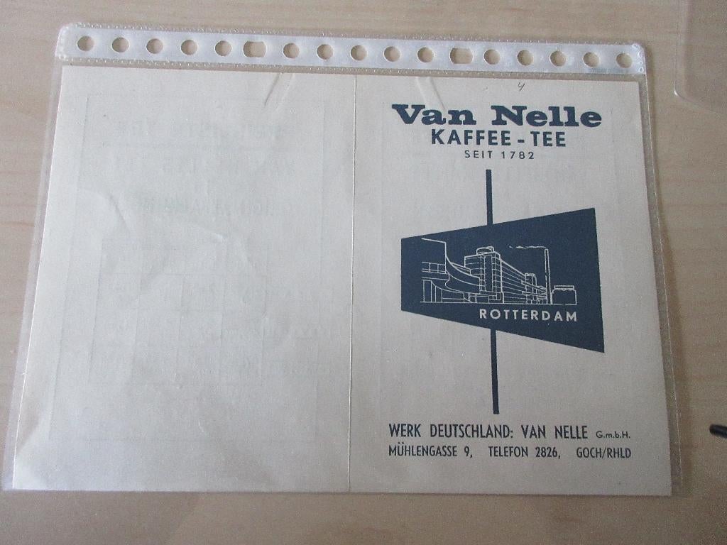 Van Nelle jaren 60 Duitstalige prijsfolder koffie en thee., Verzamelen, Merken en Reclamevoorwerpen, Ophalen of Verzenden, Nieuw
