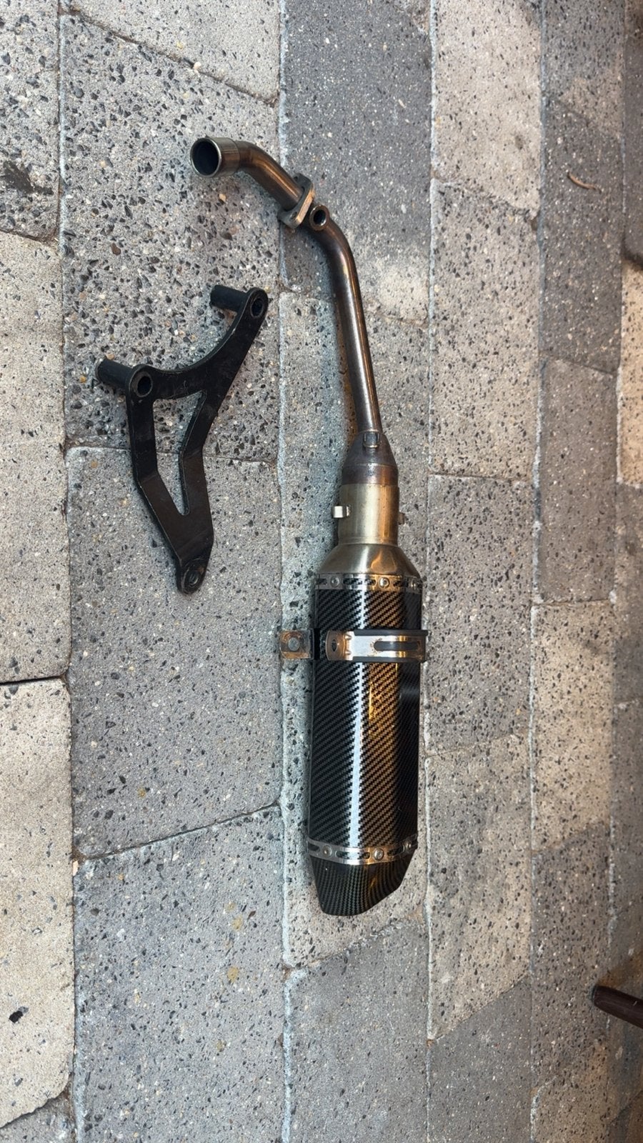 Carbon A plus uitlaat e5, Fietsen en Brommers, Ophalen, Gebruikt, Uitlaat, Vespa