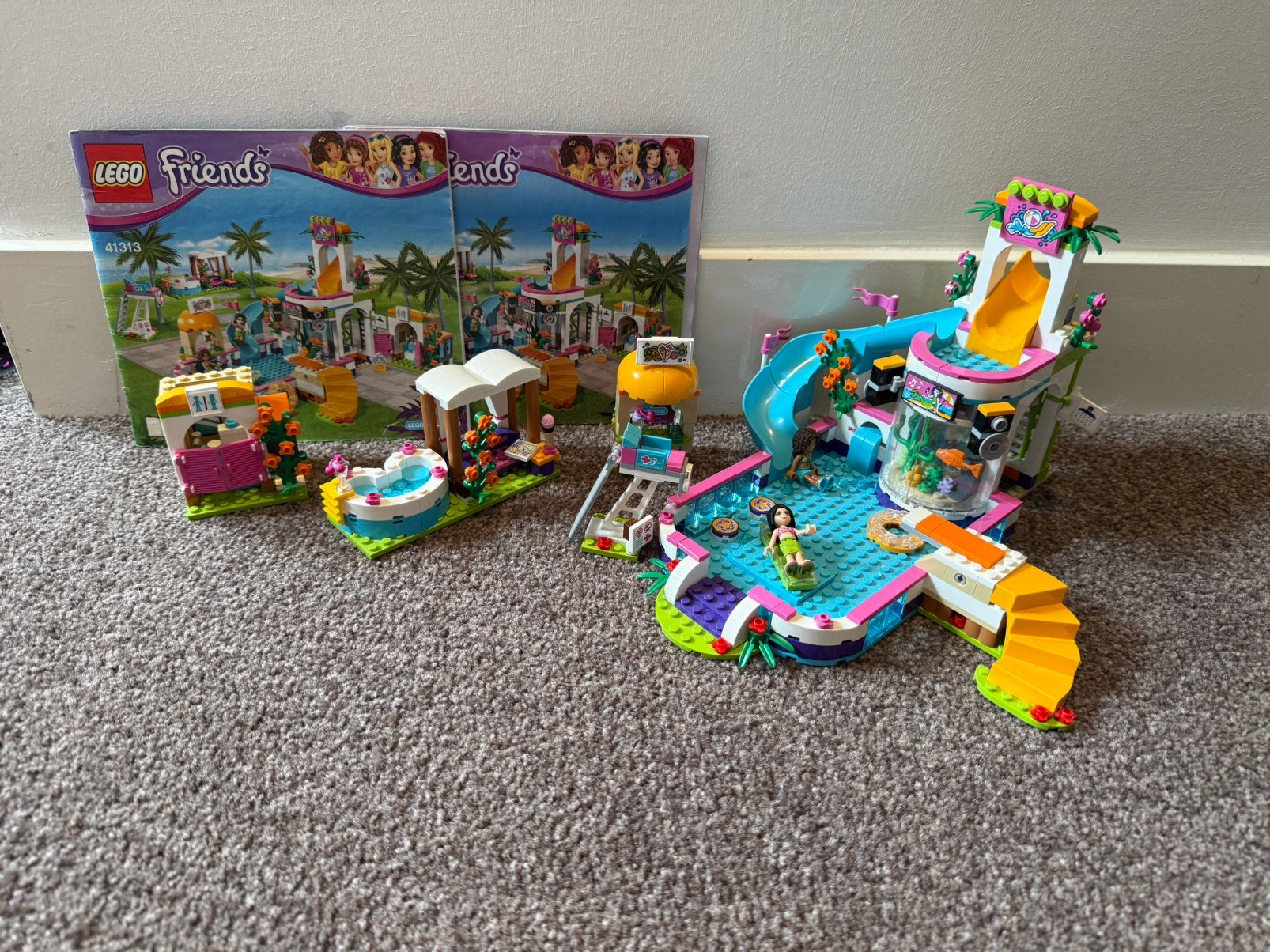 Lego Friends 41313 Zwembad, Ophalen of Verzenden, Zo goed als nieuw