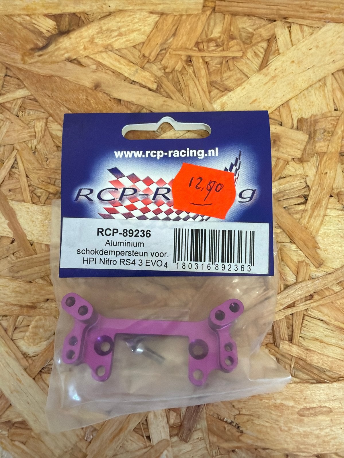 RCP-Racing Aluminium Schokdempersteun HPI Nitro RS4 3 EVO+, Onbekend, Nieuw, Ophalen of Verzenden, Schaal 1:10