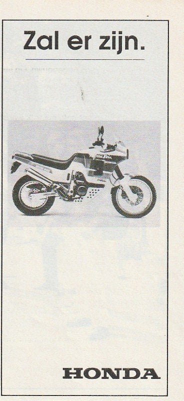 Retro reclame 1989 Honda motor die zal er zijn, Verzenden, Overige typen