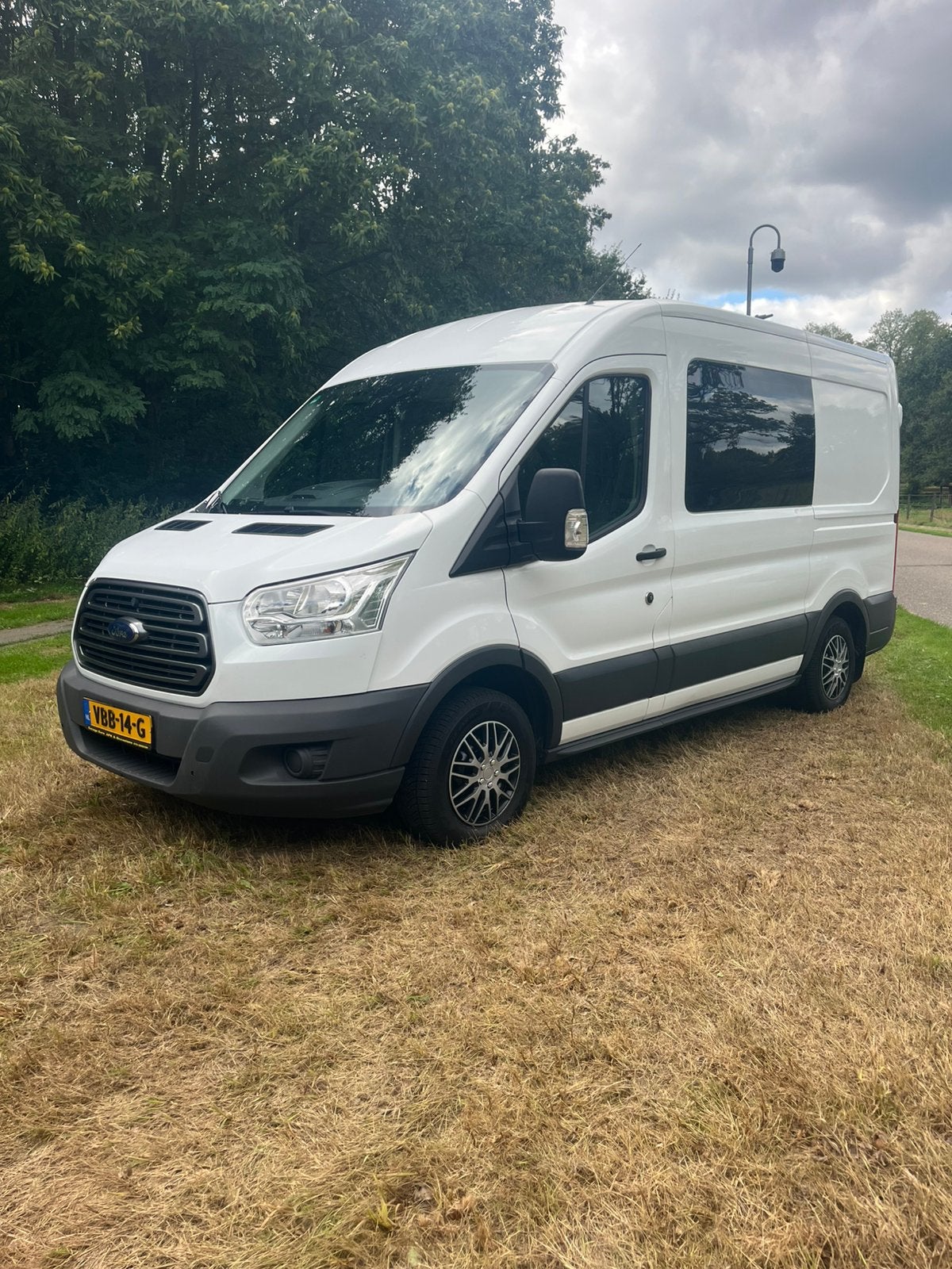 Ford Transit Dubbel cabine L2h2 Tdci 190PK FWD 2019, Voorwielaandrijving, 1995 cc, Euro 6, Wit