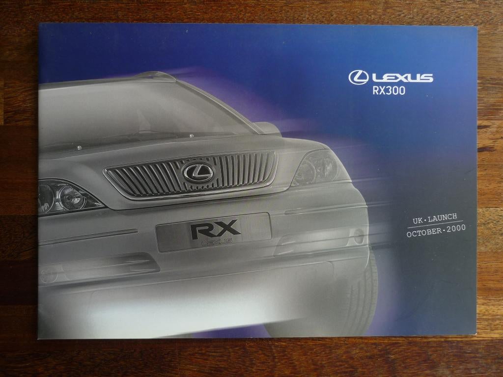 Lexus RX300 Introductie (2000, Engels), Ophalen of Verzenden, Nieuw, Overige merken