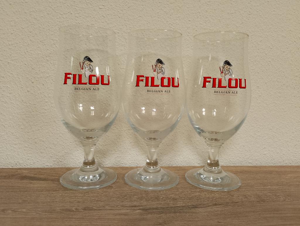 filou, Verzamelen, Biermerken, Ophalen of Verzenden, Zo goed als nieuw, Glas of Glazen, Overige merken