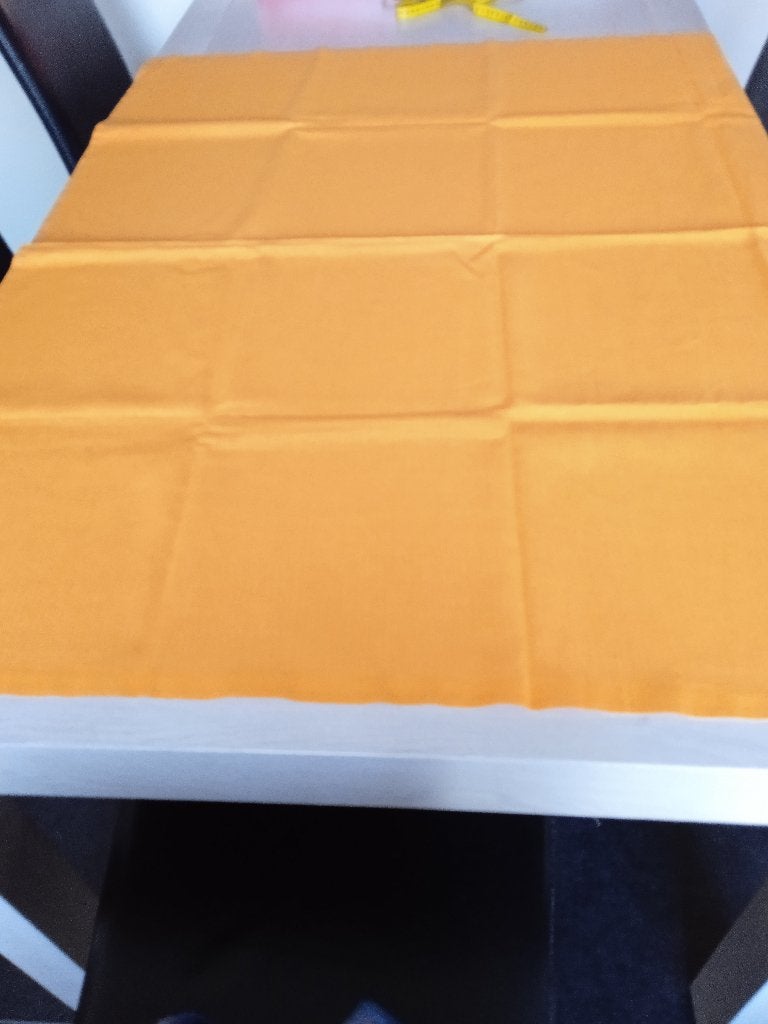 vintage oranje tafellaken, Oranje, Ophalen of Verzenden, Zo goed als nieuw, Katoen
